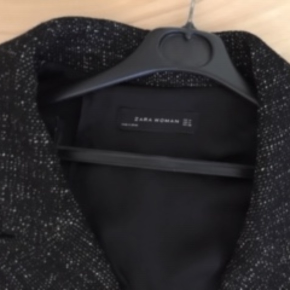 Zara tweed long jacket size Medium - Picture 1 of 7